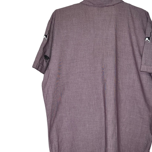 Teddi Womens XL Embroidered Cats Button Up Shirt Short Sleeves Cat Lover Size 1X - Picture 5 of 6